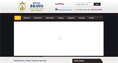 Desktop Screenshot of hotelbravo.cz