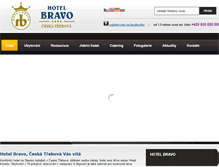 Tablet Screenshot of hotelbravo.cz